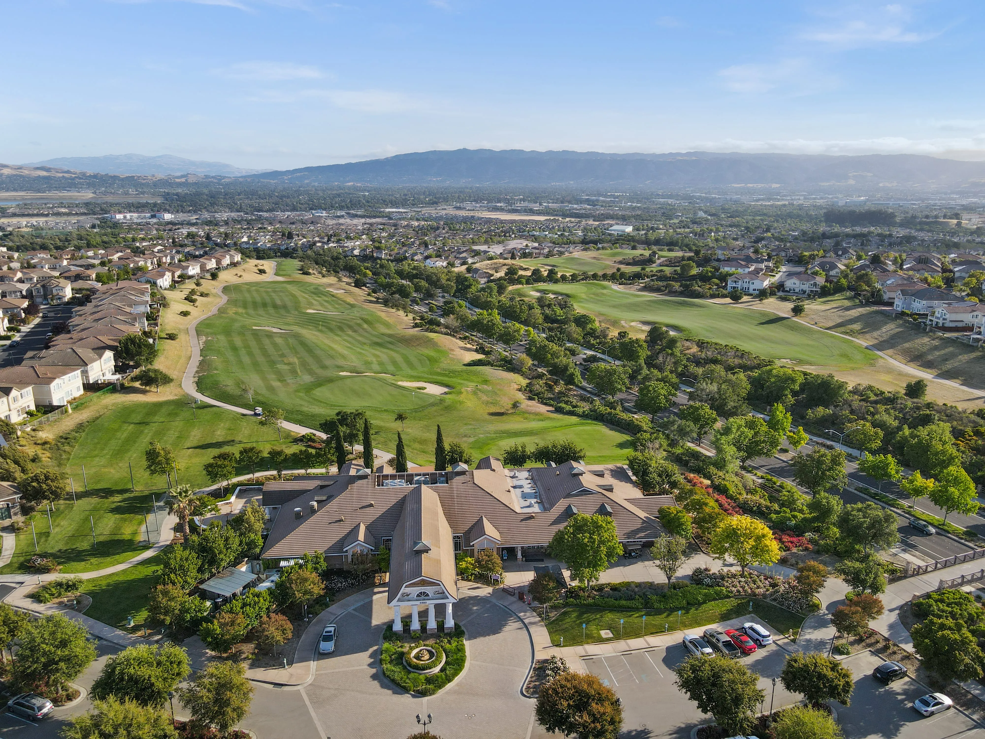 An aerial view of Dublin, CA