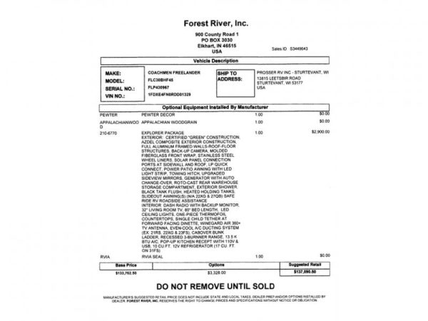 New 2023 Coachmen RV Freelander 30BH - Image 14