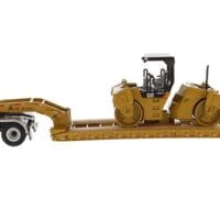 Caterpillar CT660 Day Cab with XL 120 Low-Profile HDG Lowboy Trailer and Cat CB-534D XW Vibratory Asphalt Compactor - Core Classics Series - Image 2